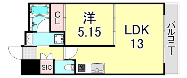 プレジオ西宮今津の物件間取画像